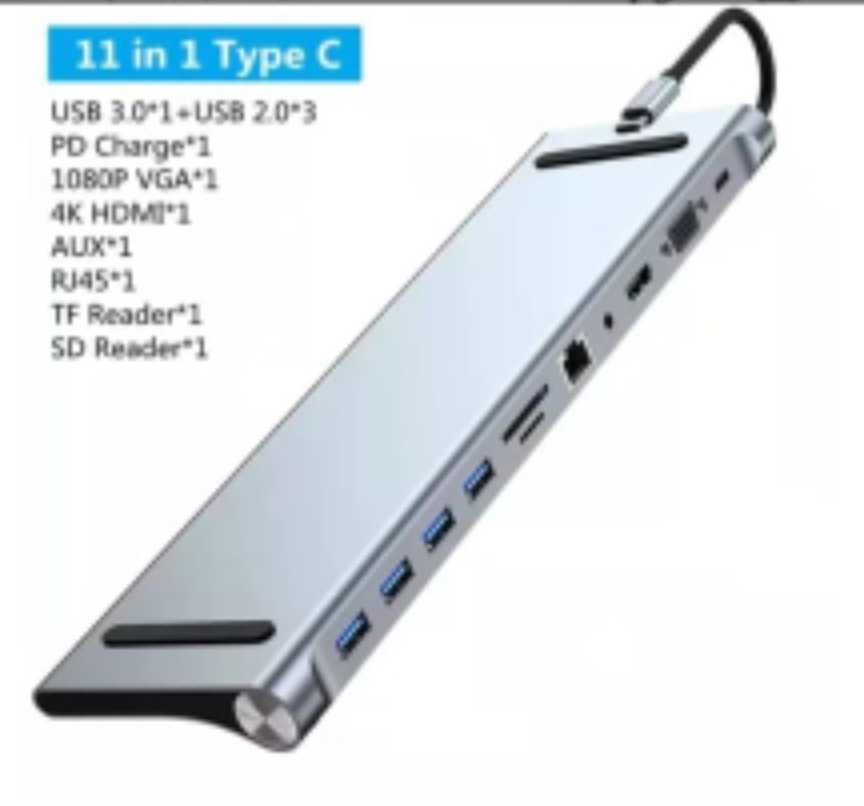 type c adapter 11 in 1