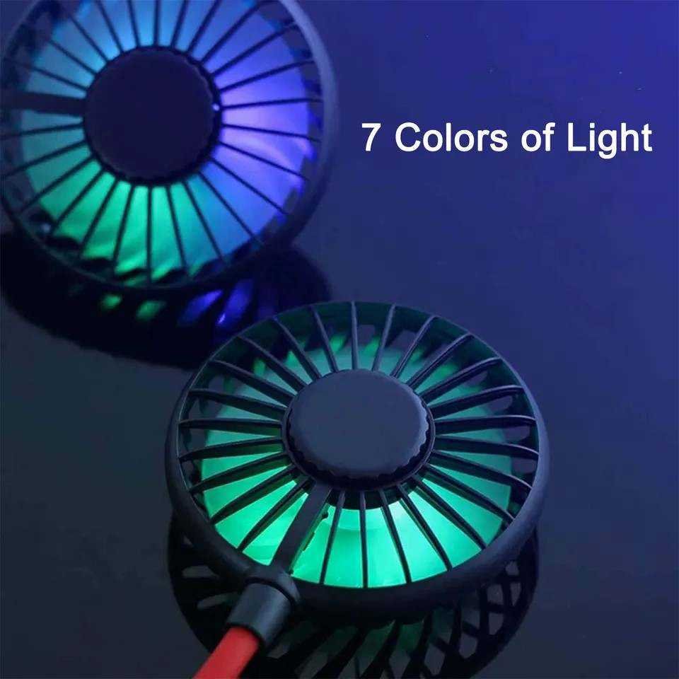 Mini ventilateur de cou rechargeable