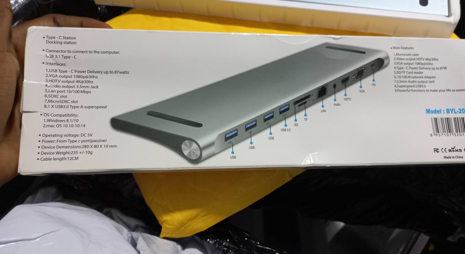 type c adapter 11 in 1