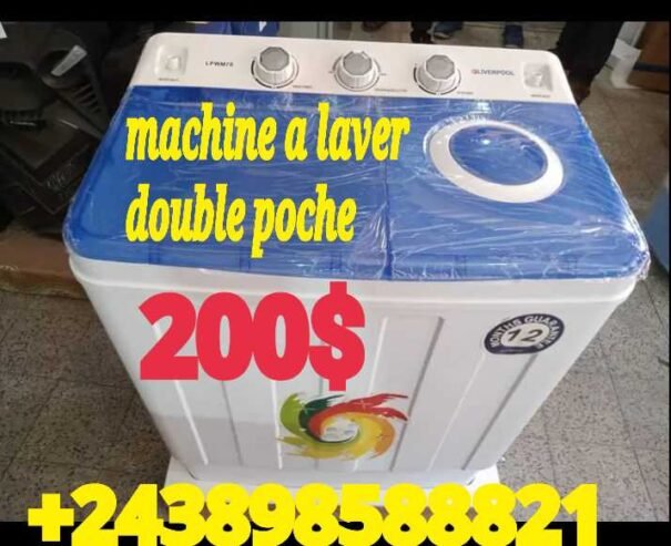 MACHINE A LAVAGE DOUBLE POCH