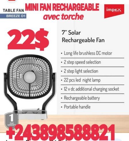 MINI FAN RECHARGEABLE