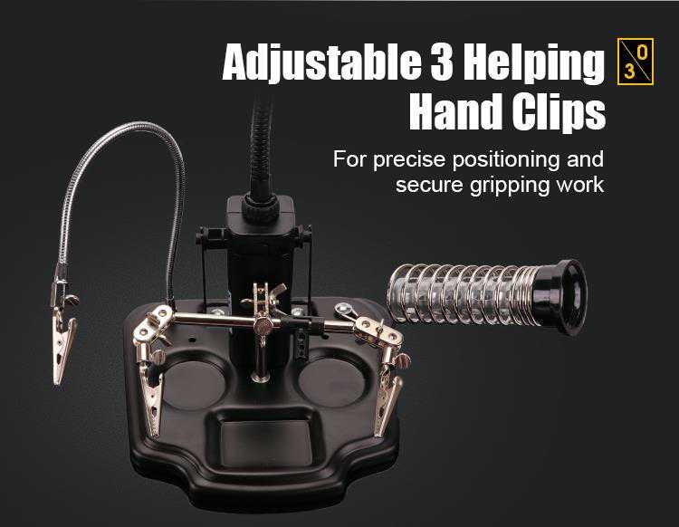 Lampe de soudage avec 16 LEDs et loupes