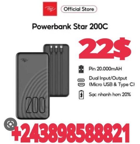 POWER BANK ITEL 20000 map