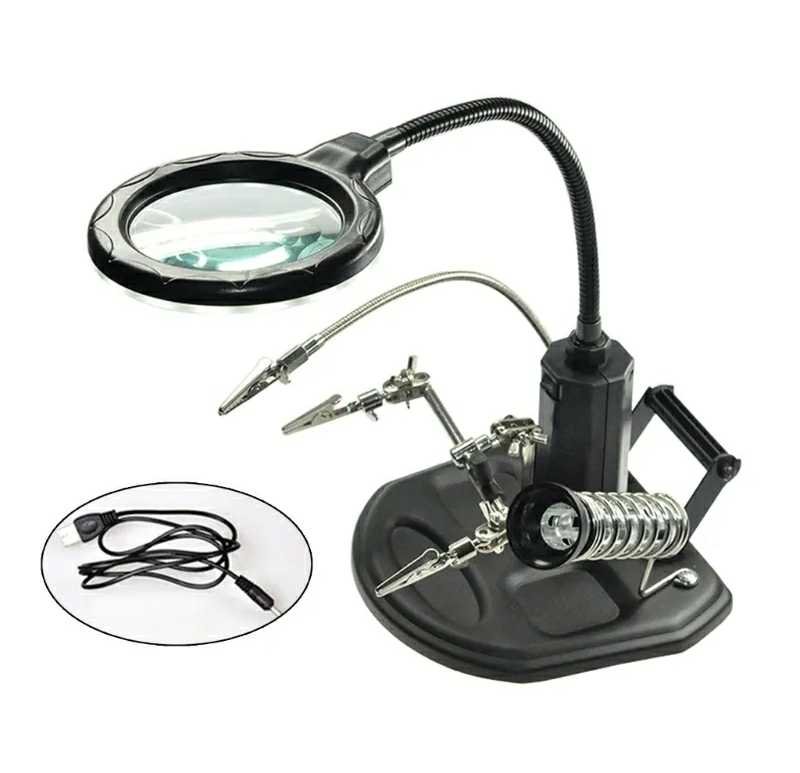Lampe de soudage avec 16 LEDs et loupes