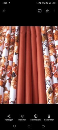 Vente des rideaux importer