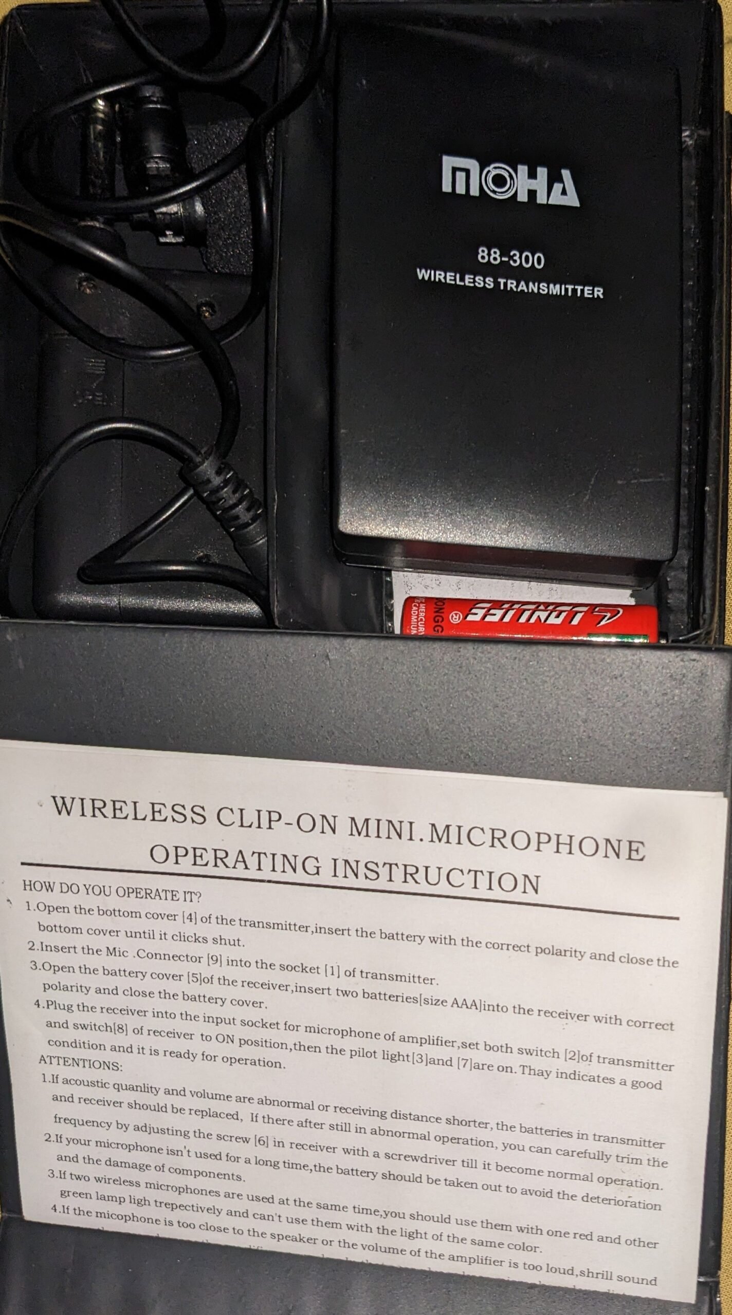 Micro cravate sans fils