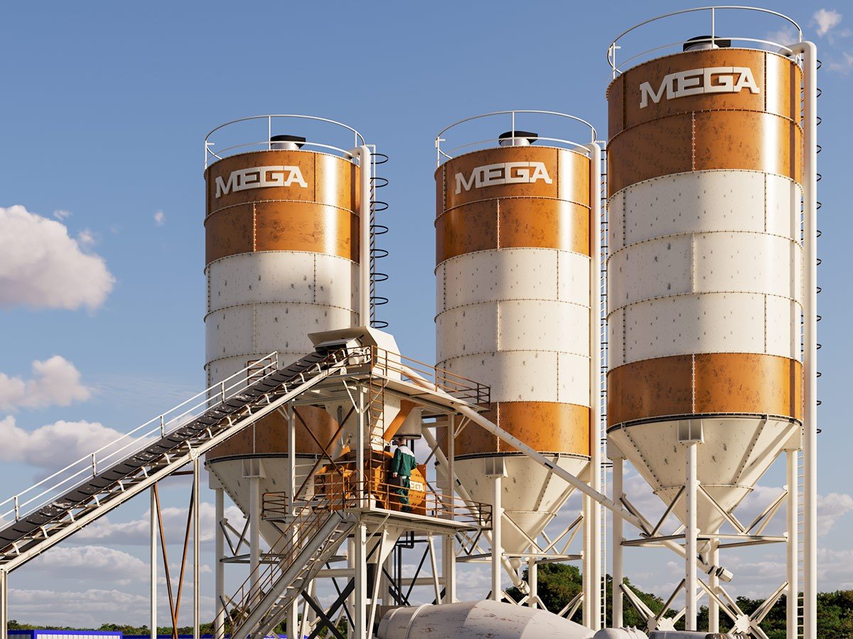 MEGA CENTRALE À BÉTON 150 m3 – MALAXEUR À BÉTON ‘TWINSHAFT’ – EXPÉDITION GRATUITE