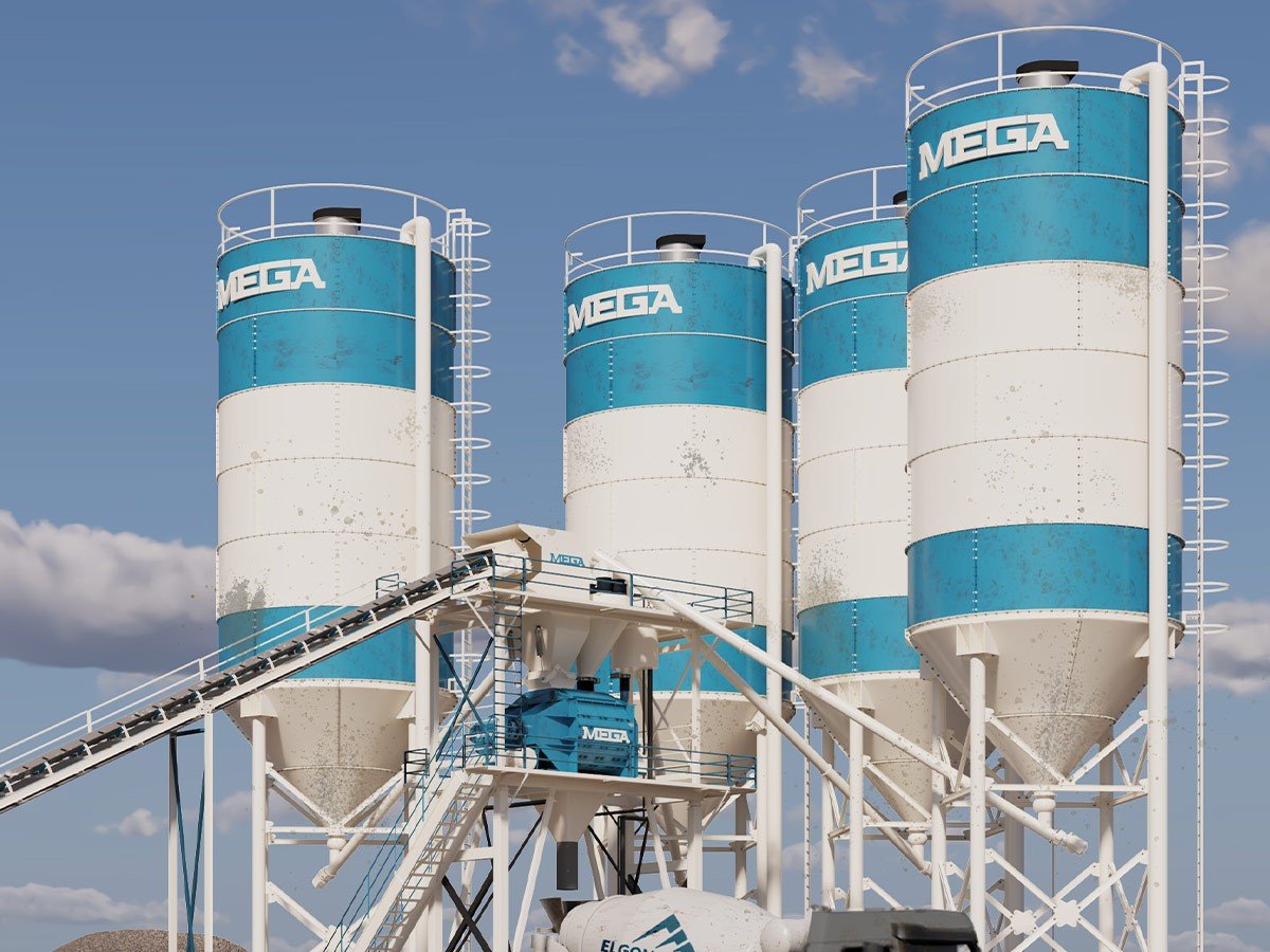 MEGA CENTRALE À BÉTON 200 m3 – MALAXEUR À BÉTON ‘TWINSHAFT’ – EXPÉDITION GRATUITE