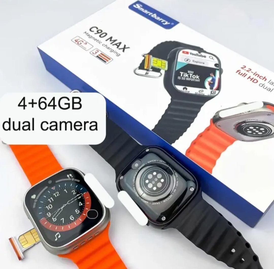 Montre Intelligente 4G Sim, Dual Camera and more