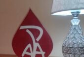 Logo mural, lettres en 3d