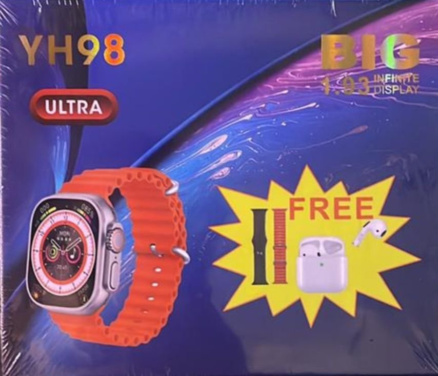 Montre Intelligente avec écouteur écouteur et 2 bracelets