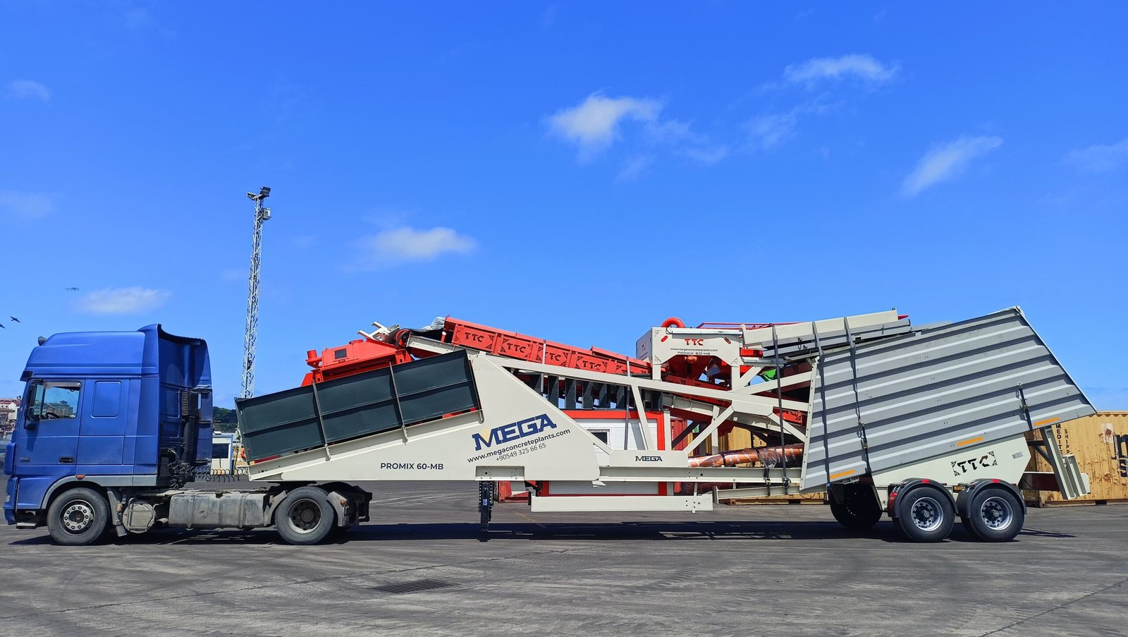 Centrale à Béton Mobile de 100 m³